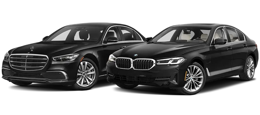 Premium Sedans — transparent black executive sedan fleet