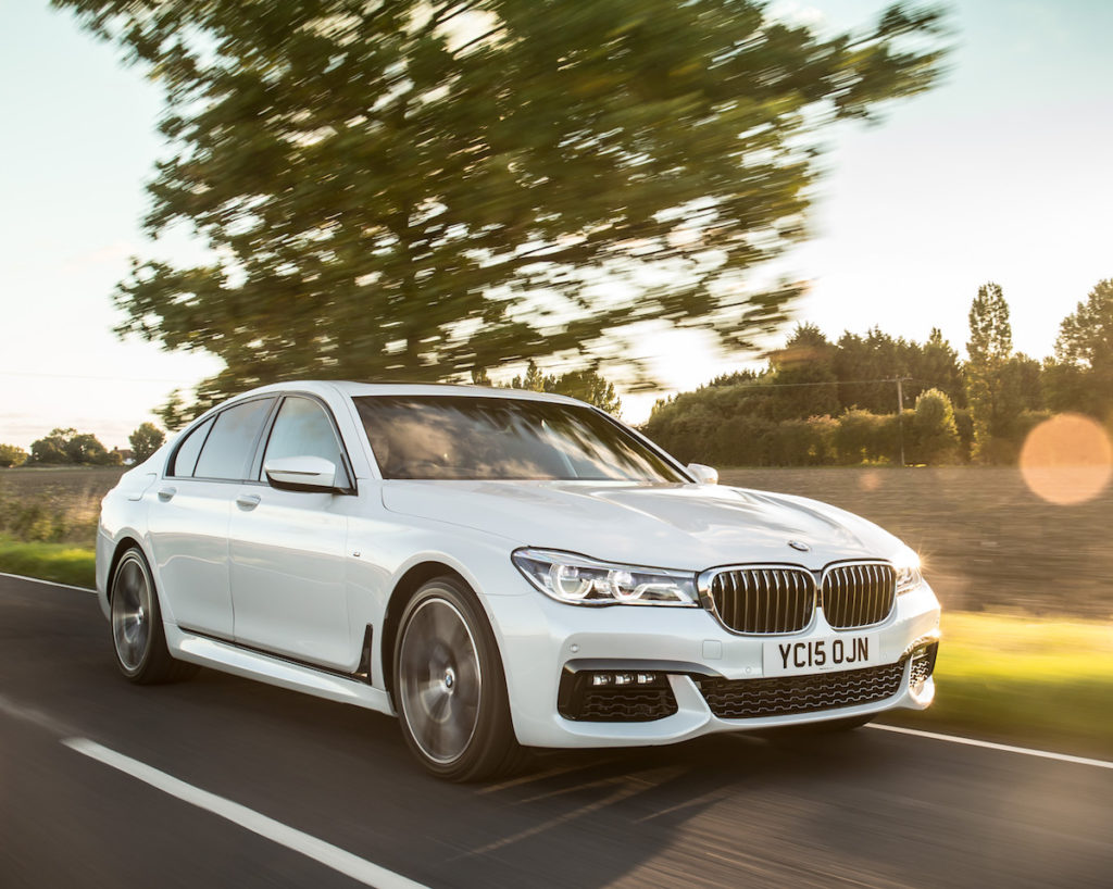 White Luxury Saloon Car
